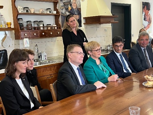 L to R: Chief of Staff to the IOI President, Rebecca Poole; IOI President, Chris Field PSM; President of the Republic of Slovenia, Dr Nataša Pirc Musar; Human Rights Ombudsman of the Republic of Slovenia, Peter Svetina.